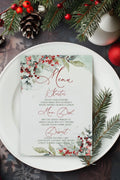 Christmas Menu Cards | 2 Sizes | Personalized Menu Ideas